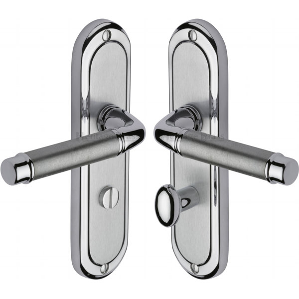 Heritage Brass Door Handle for Bathroom Saturn Long Design & Reviews